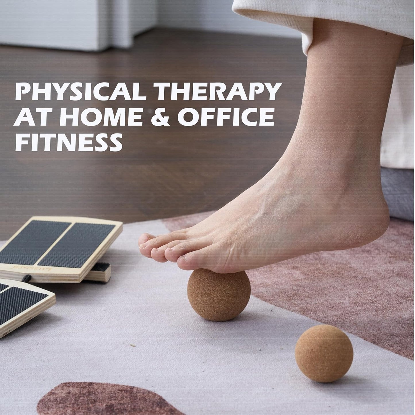 Skiennix Foot & Ankle Strengthener Kit - Ankle Balance Board for Stability & Injury Recovery | Complete Set with Cork Balls & Carry Bag
