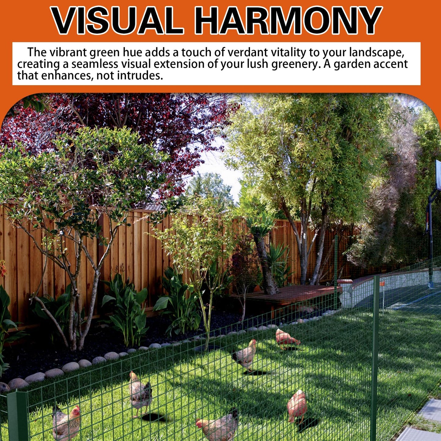 Wirewonders Hardware Cloth 1/2inx 36in x 100ft Chicken Wire, Green Garden Fence, PVC Coated Metal Welded Wire Mesh for Preventing Snakes, Raccoons, Foxes, Poultry Netting