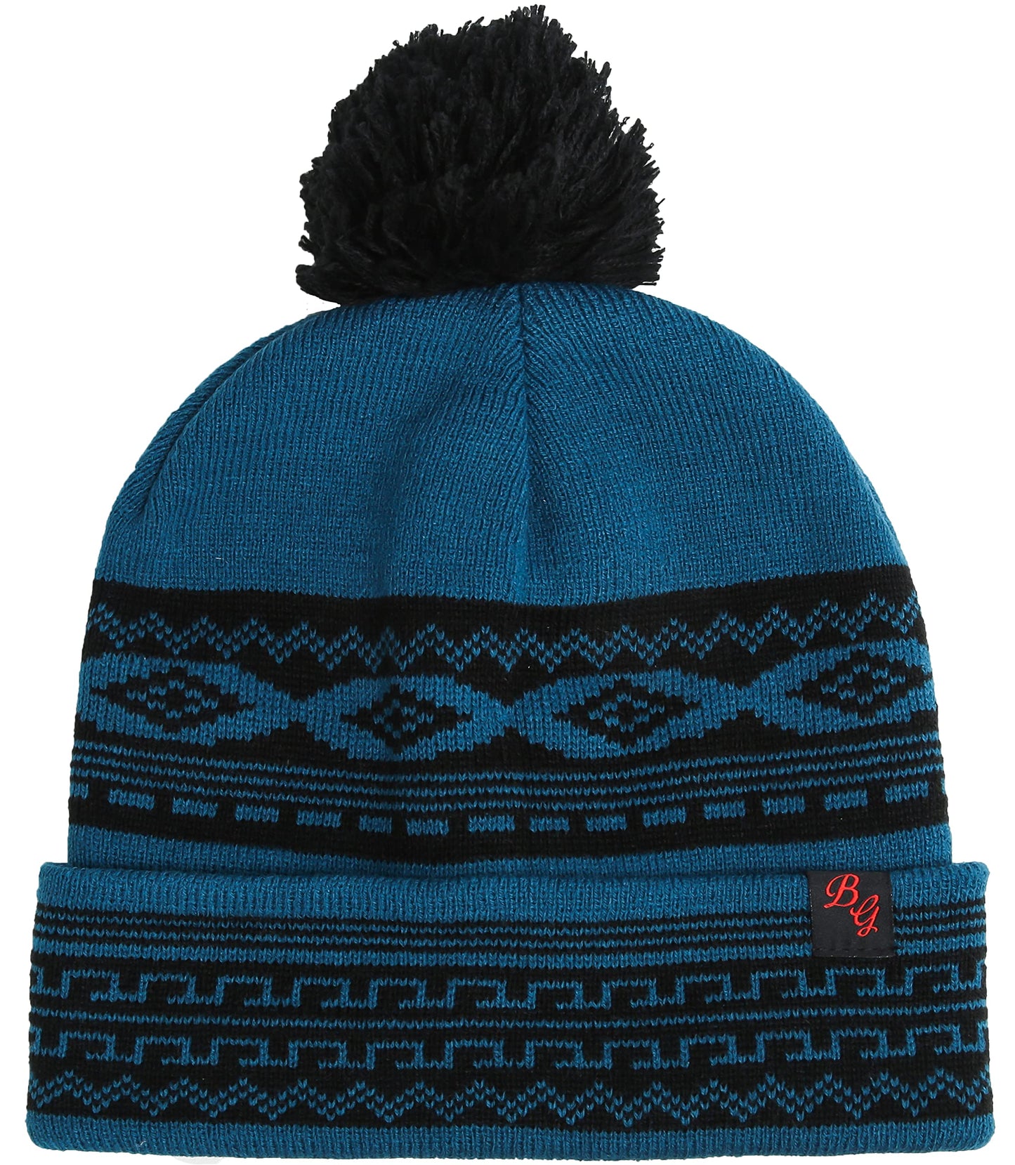 Unisex Beanie Hats for Men & Women Winter Ski hat Classic Knit Cuffed Beanie Hat - Vector Pattern