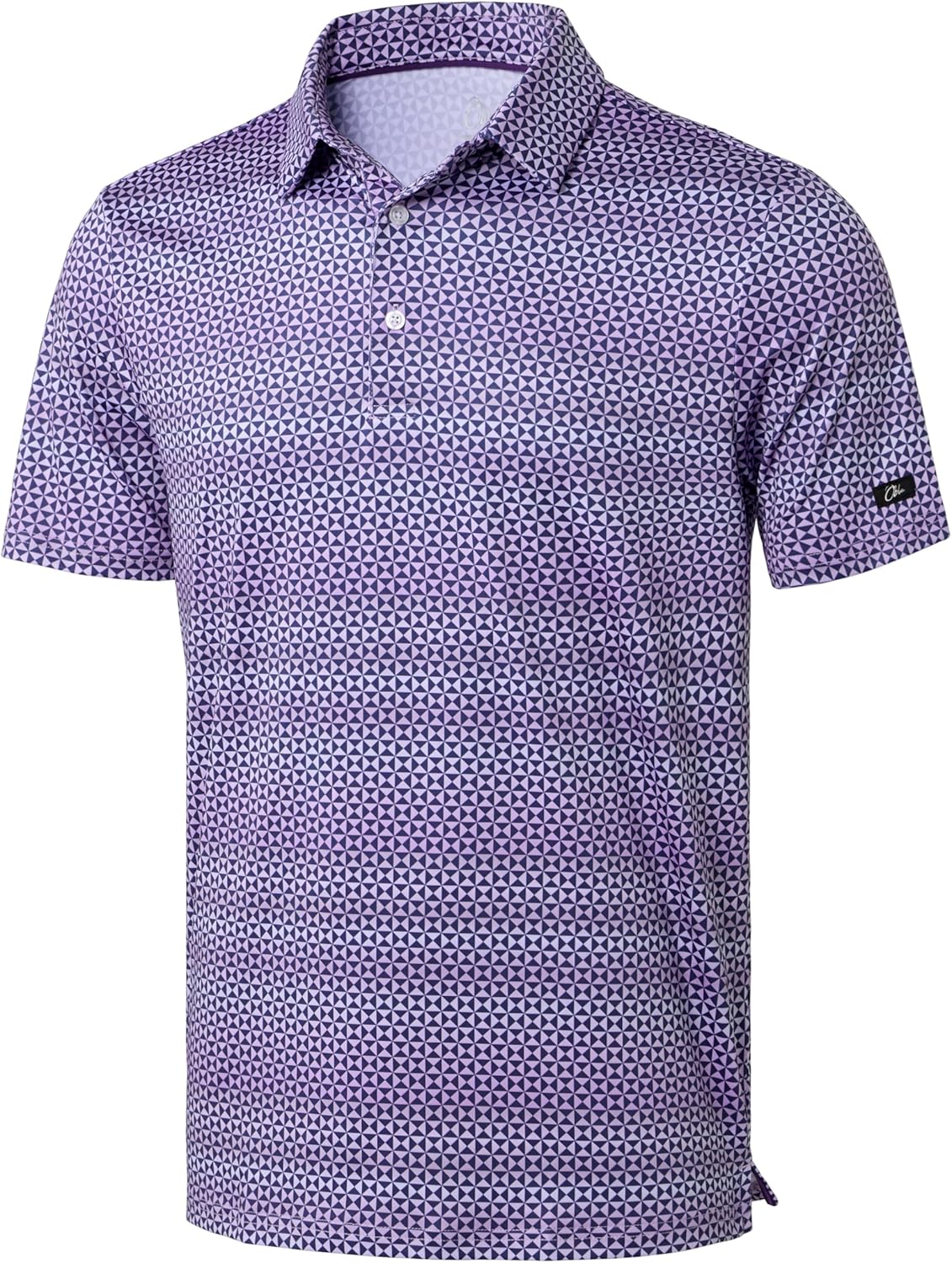 Obla Men's Golf Polo Shirt - Short Sleeve Moisture-Wicking Performance Tee | Casual Print Design