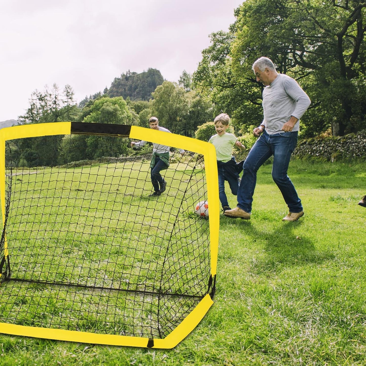 Skiennix Portable Soccer Goal - Arched Design with Carry Bag - 5x3.1ft for Kids & Adults
