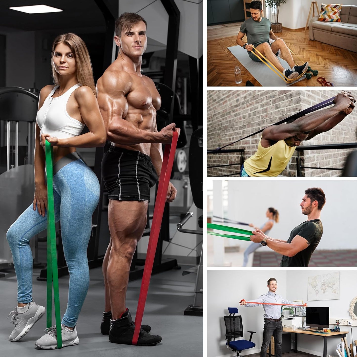 Skiennix Resistance Bands - Versatile Workout Bands Set for Full Body Training | Ideal for Home Workouts & Physical Therapy
