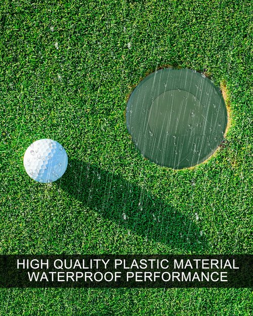 Golf Hole for Putting Green Cover Cup Lid Outdoor Activities Practice Training Aids, 3 Pack