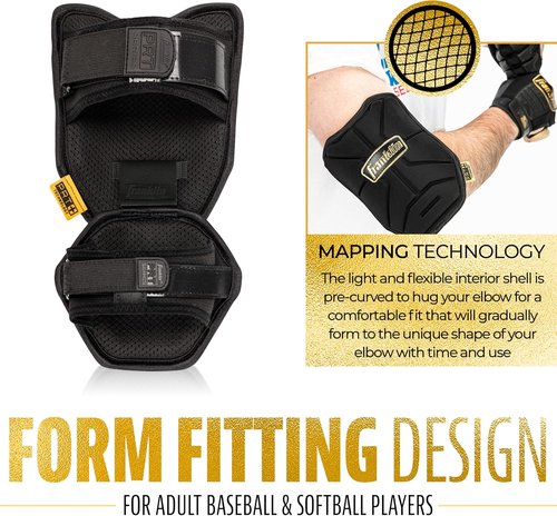 Franklin Sports Baseball Elbow Guard - PRT Series Protective Shield for Adults & Youth Batting