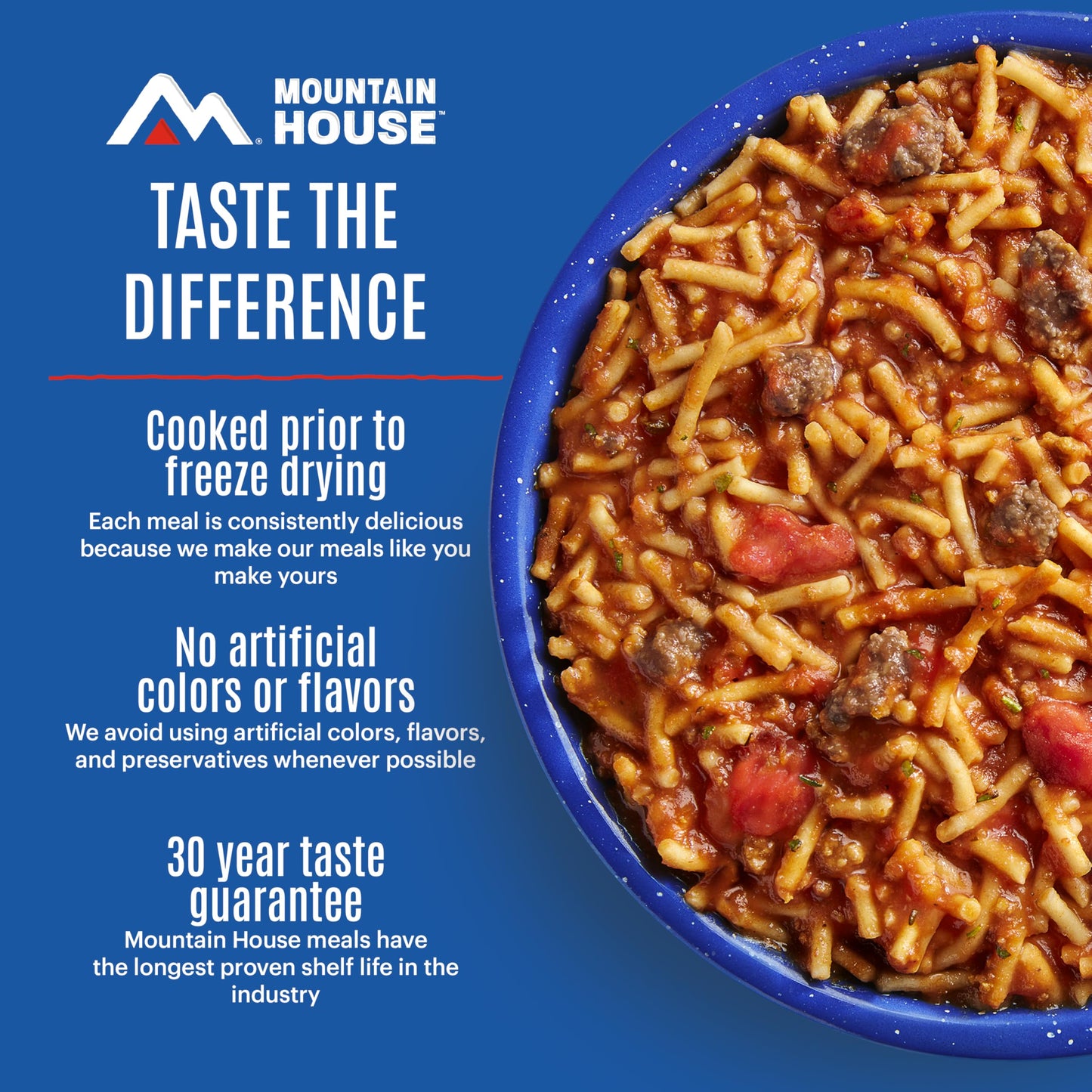Mountain House Spaghetti with Beef Marinara #10 Can | Freeze Dried Survival & Emergency Food | 7 Servings