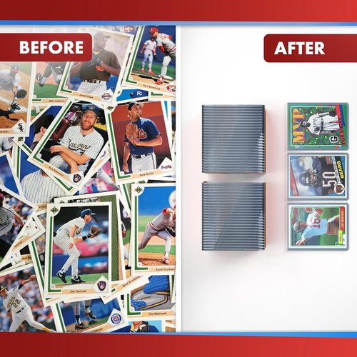 Cardboard Gold | 100pt Top Loaders for Trading Cards - 100 Count - Premium 3x4 Inch Protectors