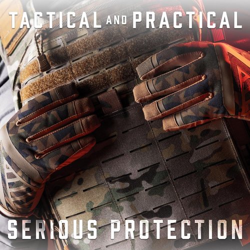 Glove Station Impulse 1.0 Touchscreen Gloves for Men - Suede Leather & Spandex for Motorcycle, Airsoft, Paintball & Work