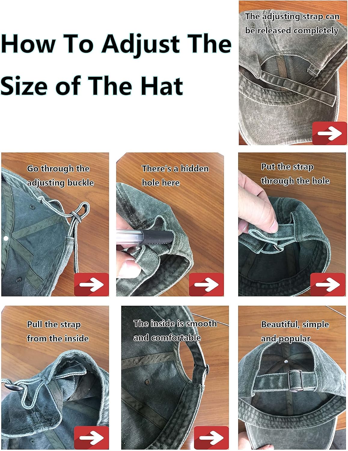TSSGBL Vintage Cotton Baseball Cap - Unstructured Adjustable Distressed Dad Hat for Men & Women | Small - XXL