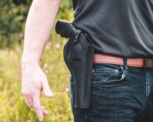 Crosman CR6H Revolver Holster, Snap Strap And Belt Loop, Fits Most Revolvers