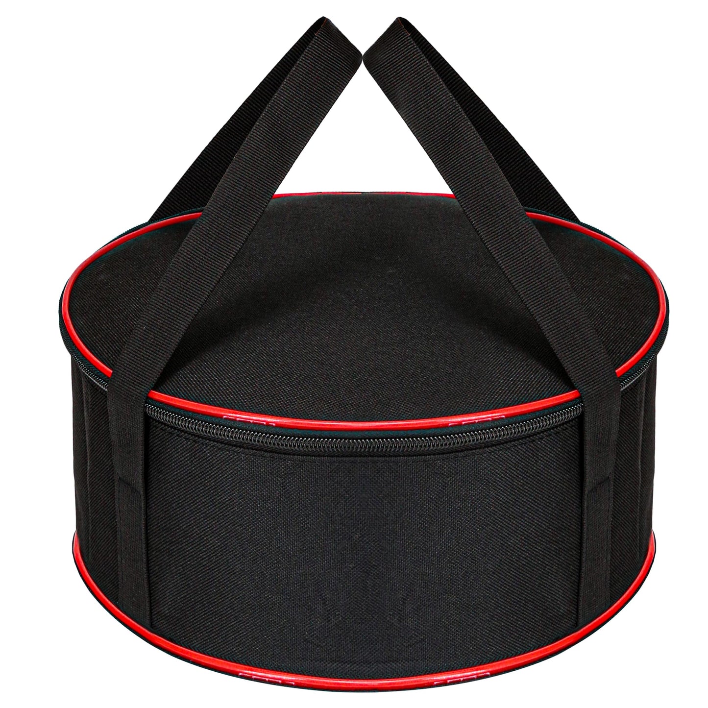 KH866 Camping Tableware Organizer Outdoor Hiking Plate Dishes Bowl Pot Storage Bag, Large Round Crockery Protectors Travel Dinnerware Chest, Camp Dish Bags with Zipper for Cupboard
