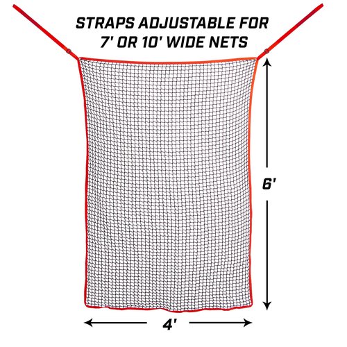 GoSports Universal Golf Practice Net Extender - Protect Your Driving Range Net - Golf Net Attachment for 7 ft or 10 ft Golf Nets, Black