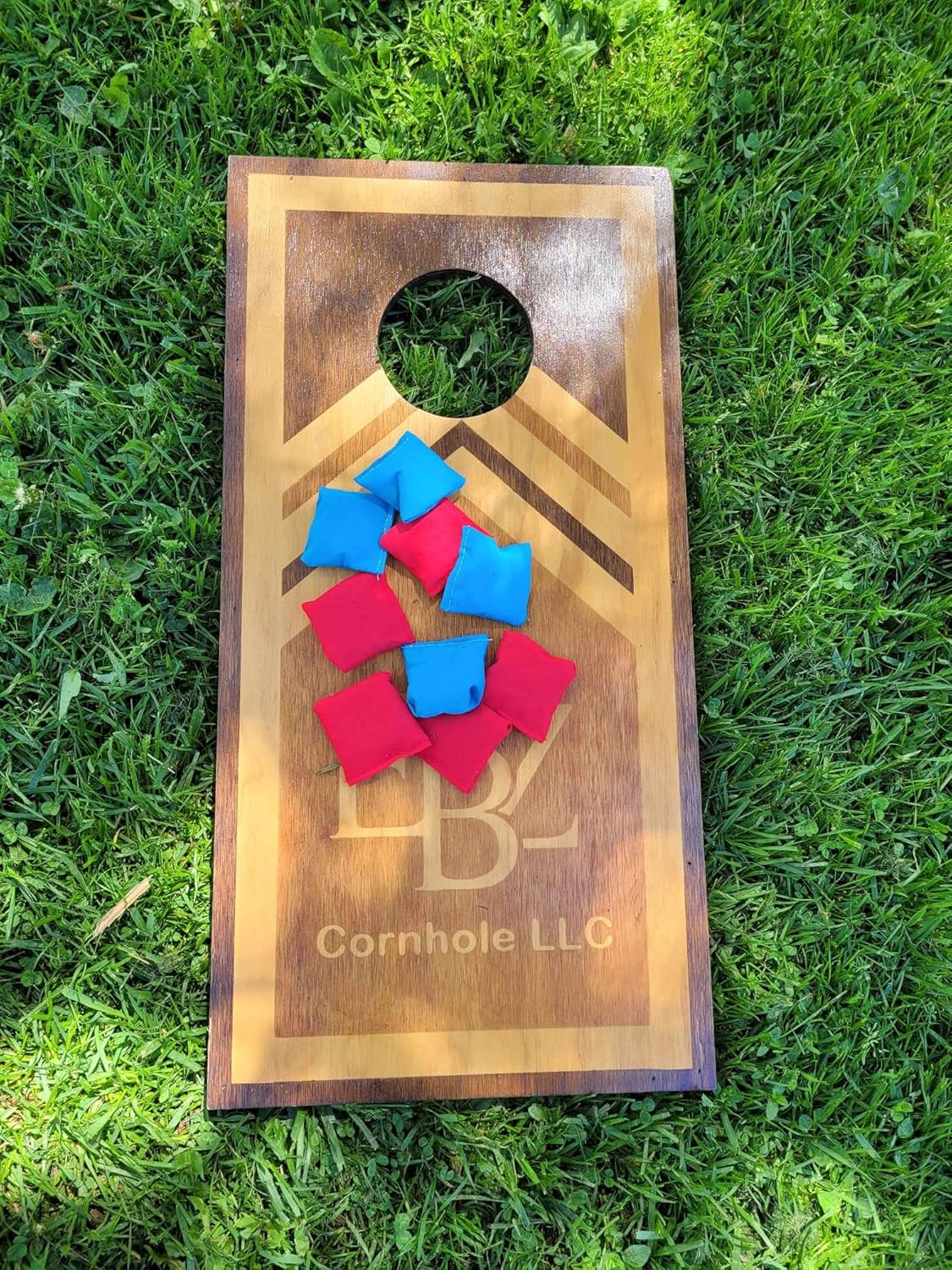 Skiennix Mini Cornhole Bags - All-Weather 2 Inch Bright Blue and Red Set