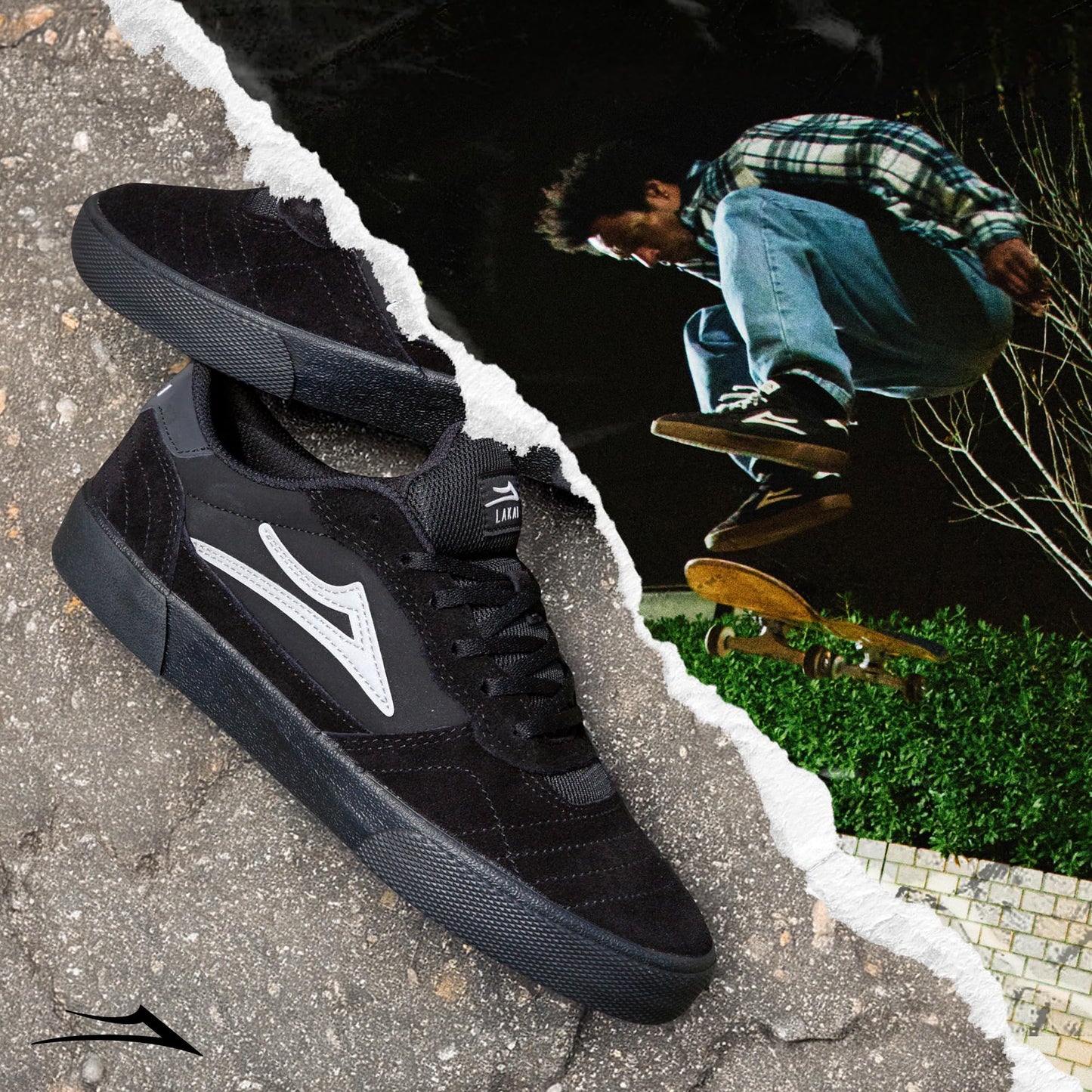 Lakai Cambridge Low-Top Men’s Skateboarding Shoes – Black Suede, Size 10 US – Durable, Grippy & Breathable Skate Shoes for Men – Men’s Skateboard Shoe, Low Top Skater Shoe