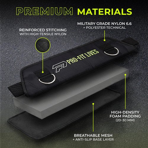 Hip Thrust Belt for Weights – Heavy-Duty Dumbbell, Plate & Kettlebell Hip Thrust Belt with Strap, Weight Belt for Hip Thrust & Glute Bridge Training | PRO-FIT LIVES