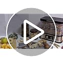 Konfintos Black Small Food Dehydrator for Jerky, Fruit, Herbs & Pet Treats