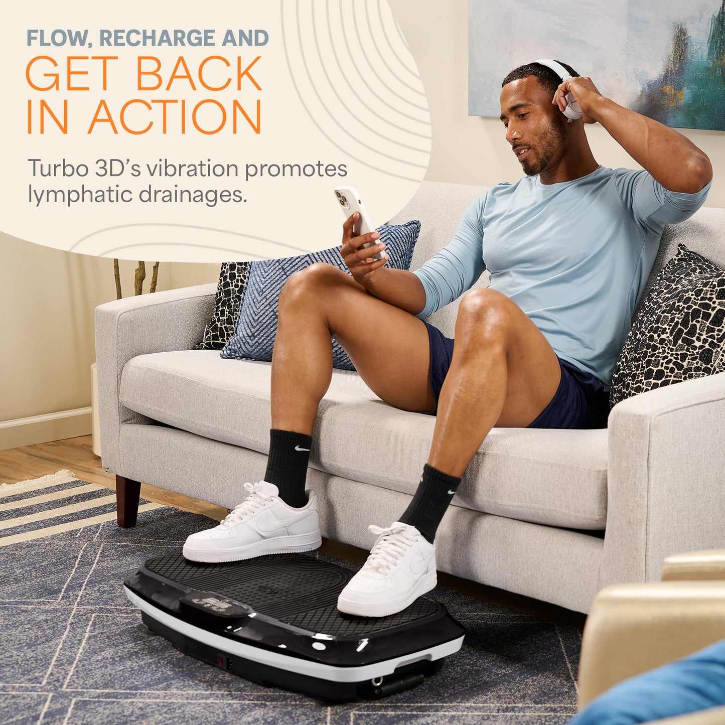 Lifepro Turbo 3D Vibration Plate Exercise Machine with 330 lb Capacity