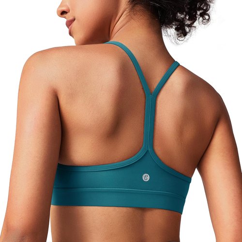 BAYDI Clouduxi Y-Back Sports Bra for Women - Padded Racerback Yoga Bra for A-C Cups