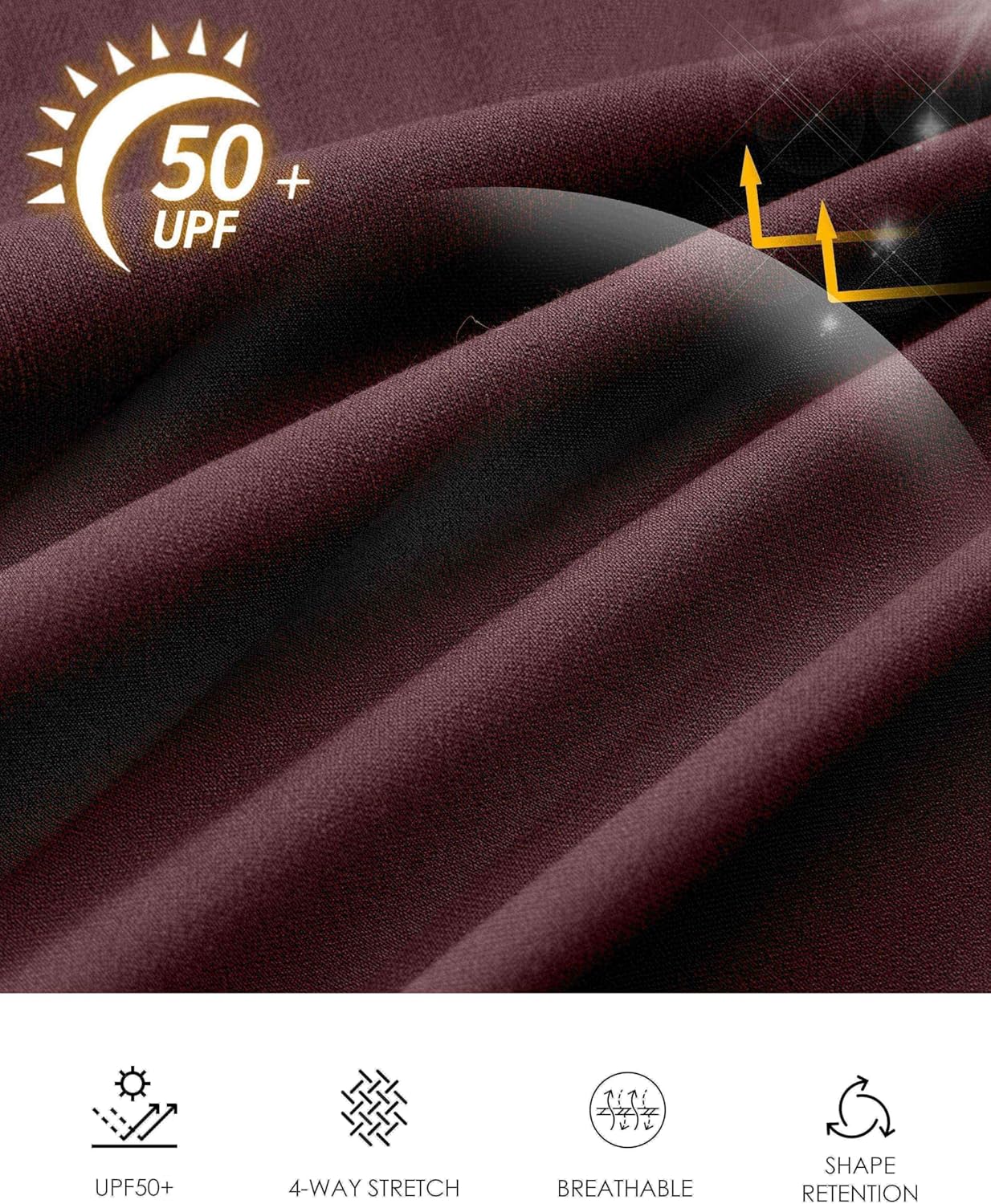 Pudolla Men's Golf Shorts - Stretchy Casual 7/9 Inch Design with 4 Pockets | Quick Dry Lightweight