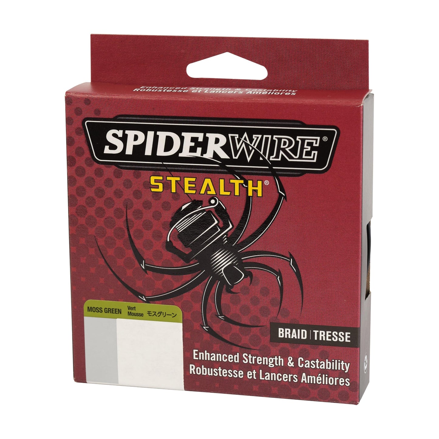 SpiderWire Stealth® Superline, Moss Green, 40lb | 18.1kg, 300yd | 274m Braided Fishing Line, Suitable for Freshwater and Saltwater Environments