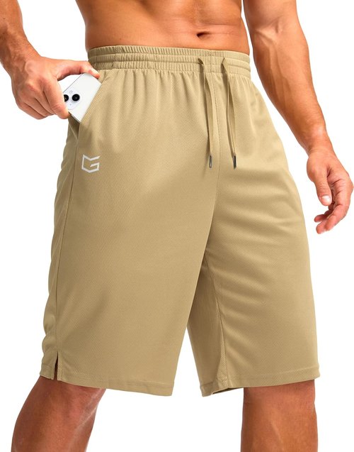 G Gradual Men's Athletic Shorts - Lightweight Quick-Dry Basketball Shorts with Pockets | 11" Length