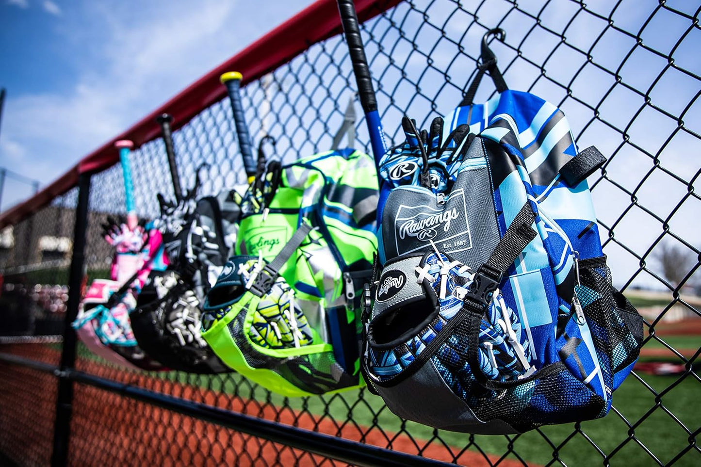 Rawlings REMIX Backpack Equipment Bag - T-Ball & Youth Baseball/Softball | Royal Color