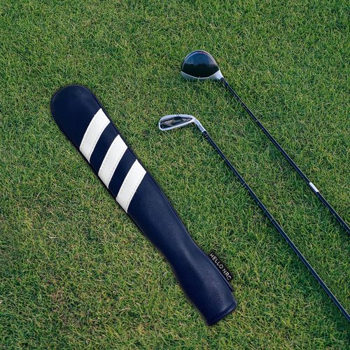 Fancyes Golf Alignment Stick Cover Golf Rod Protector Plush Inner Lining Anti Scratch Golf Indicator Rod Holder for Aiming Exercise, Blue