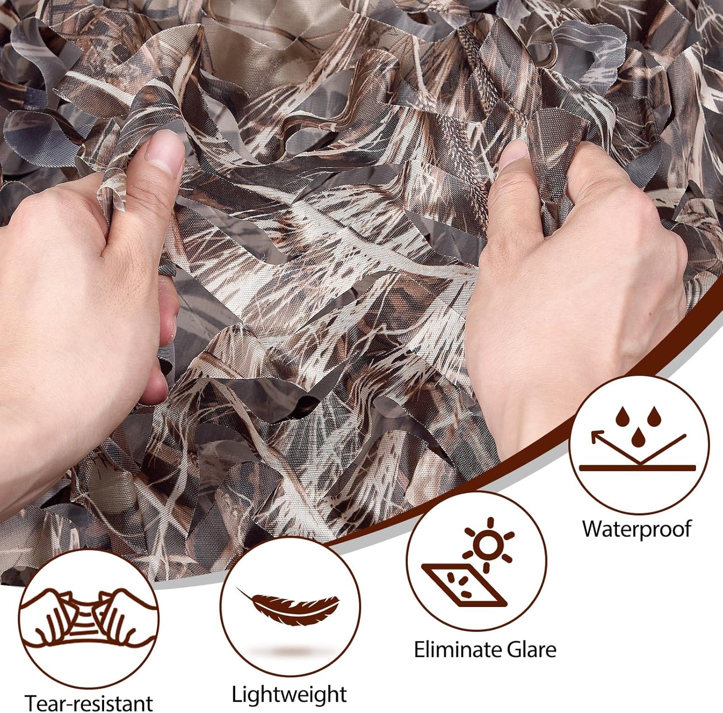 Skiennix Camo Netting - Versatile Camouflage Tarp for Hunting & Outdoor Decor | 20x20, 10x20, 10x10 Sizes