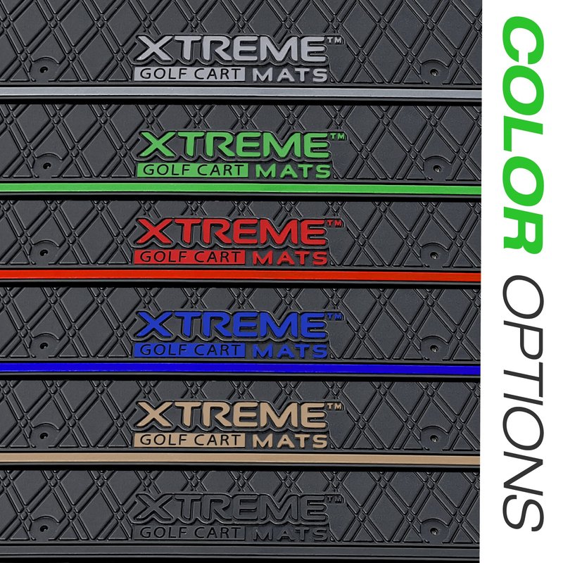 Xtreme MATS Dash Mat Compatible with EZGO RXV Golf Carts - Double Diamond Rubber Liner for GolfCar Cubbys and Dashes - Fits RXV Factory Dash - Golf Cart Accessory (All Black Trim, EZGO RXV)