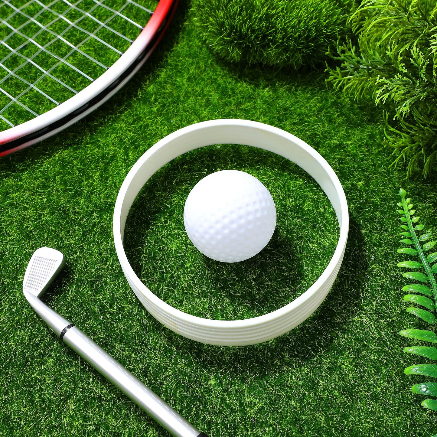 5pcs Golf Green Cup Rings: Portable Golf Putting Green Hole Cup Rings - Golf Training Aid Accessories for Outdoor, Backyards, Golf Course 11 x 11 x 2cm