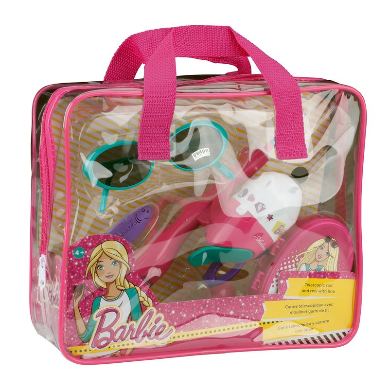 Shakespeare Mattel Barbie Purse Fishing Kit with Rod and Reel