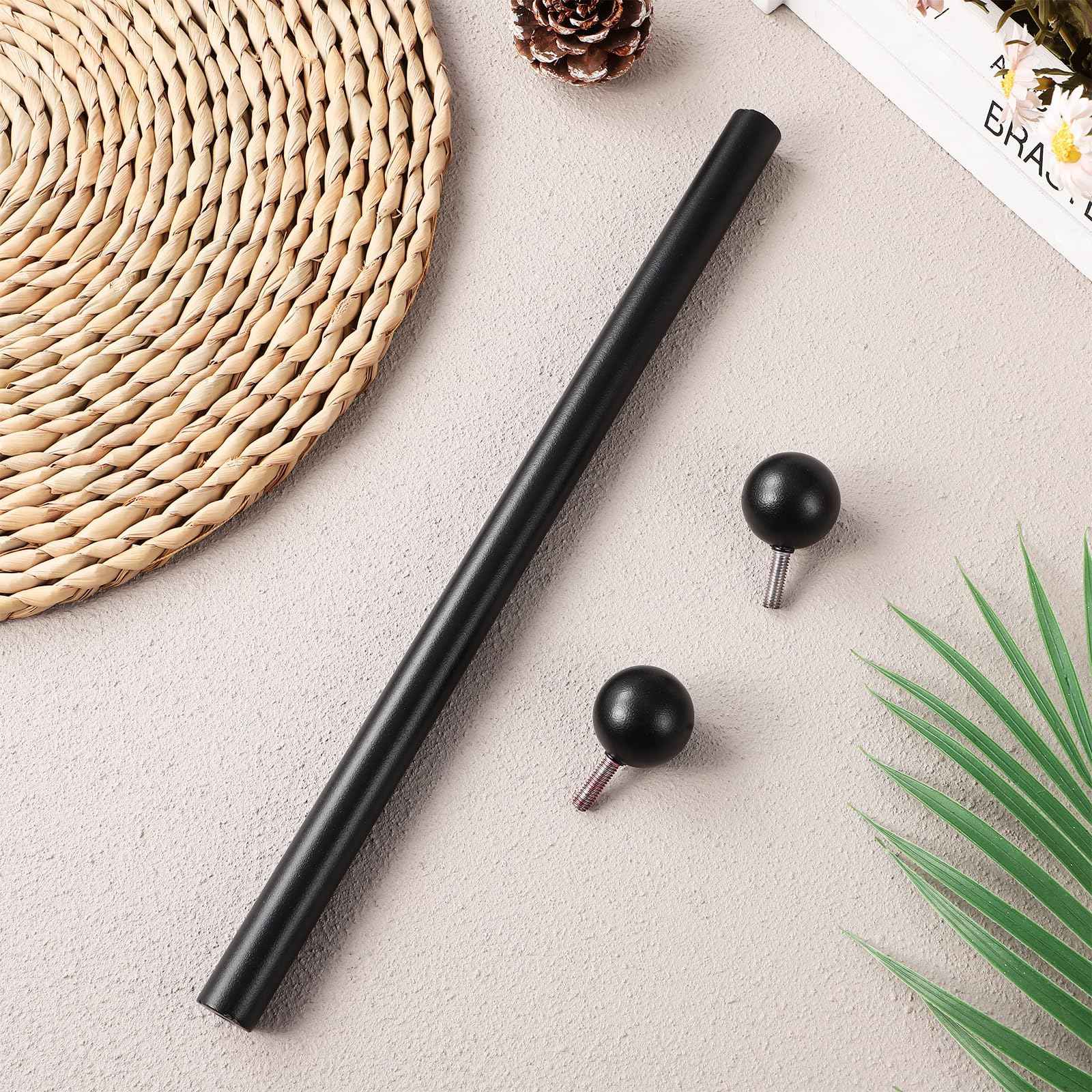 Generic Bracket lamp Post :16" Garden Light Outdoor Lamps Ladder Frame Thread lamp Post Cross arm Flag flagpole Small Ball Cross arm Handle Replacement