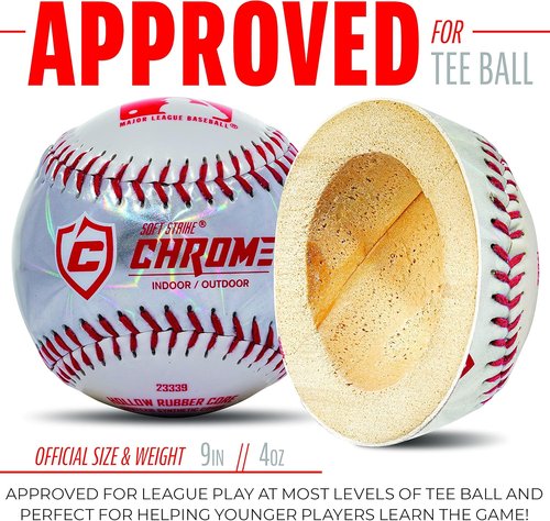 Franklin Sports Soft Strike Tee Balls - Durable Design for Safe Play | Perfect for Kids