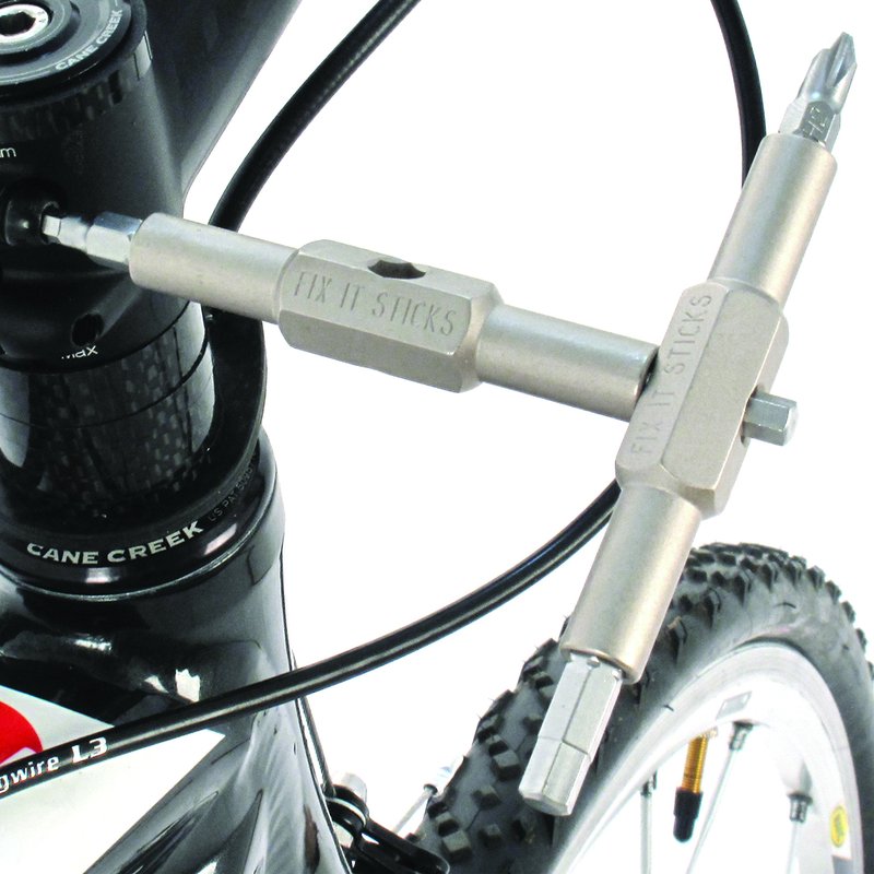 Mountain Bike Tool Kit – Includes Set of Replaceable Fix It Sticks and Bracket, Two Tire Levers, 8 Bits and Chain Breaker in a Small Black Carry Case with Room for Other Essentials by Fix It Sticks