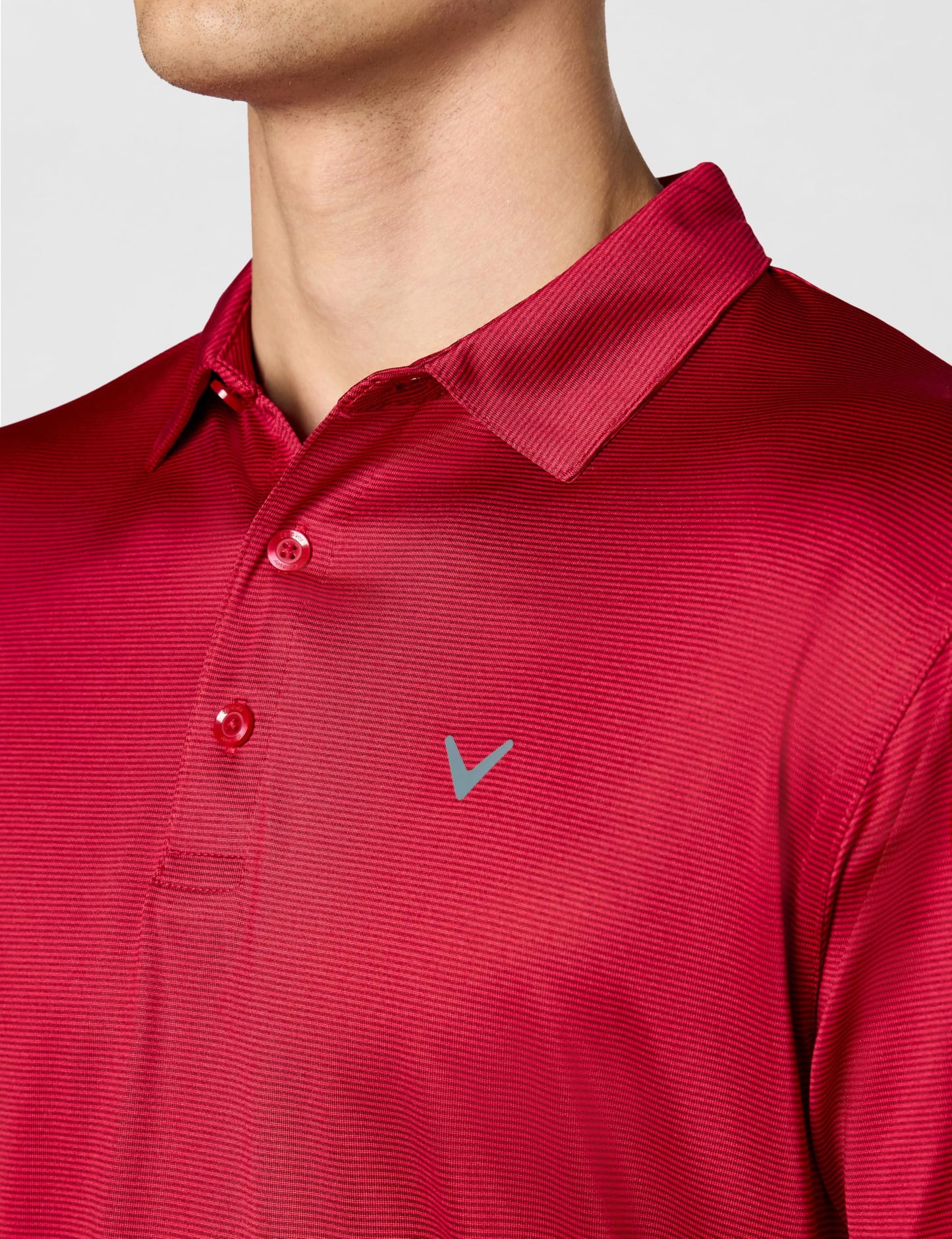 Callaway Men's Fine Line Stripe Short Sleeve Moisture-Wicking Stretch Golf Polo Shirt (Available in Big & Tall)