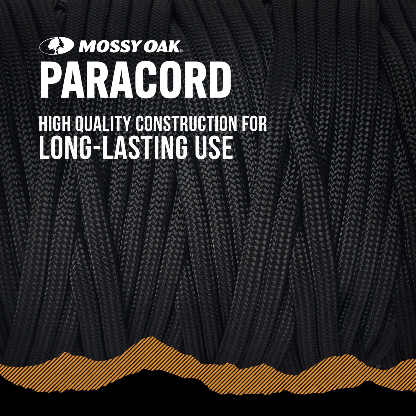 Mossy Oak Green Paracord Rope 750 with 11 Inner Strands | 100ft Nylon Parachute Cord for Camping, Hunting, Fishing, Hiking, Crafting & DIY | Durable & Lightweight 4mm