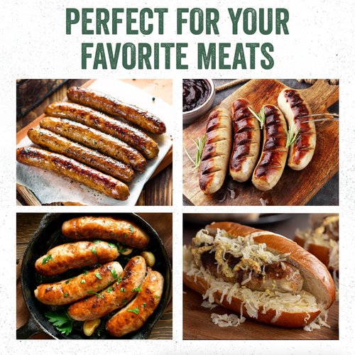 LEM Products Natural Hog Casings, 32-35mm, Edible Sausage Casings, Stuffs Approximately 30 Pounds, Great for Sausage Links, Franks, Metts, and More, 6.1 Ounce Package