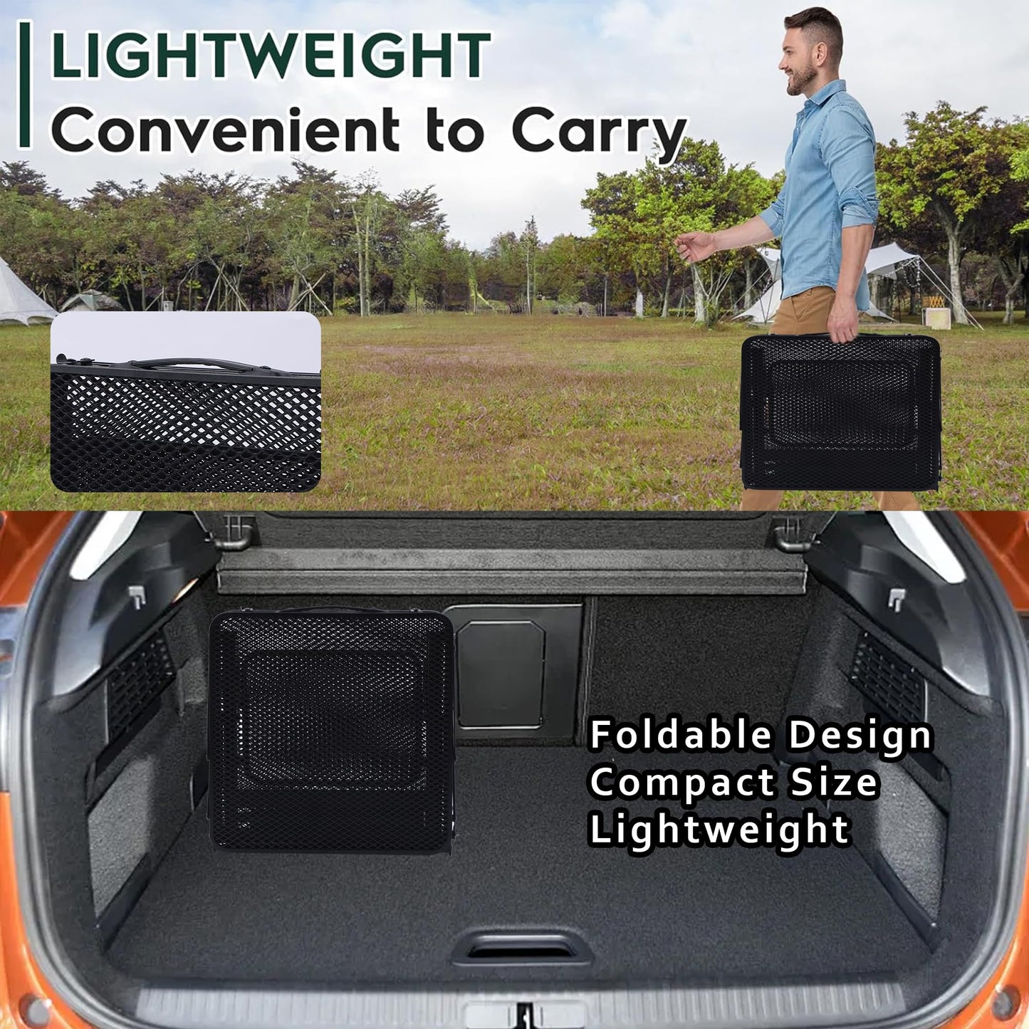 Nice C Camping Table, Compact Folding Tailgate Grill Table, Outdoor Metal Tables, Fold Up Lightweight with 4 Side Tables & Mesh Net for BBQ, Camping, Picnic