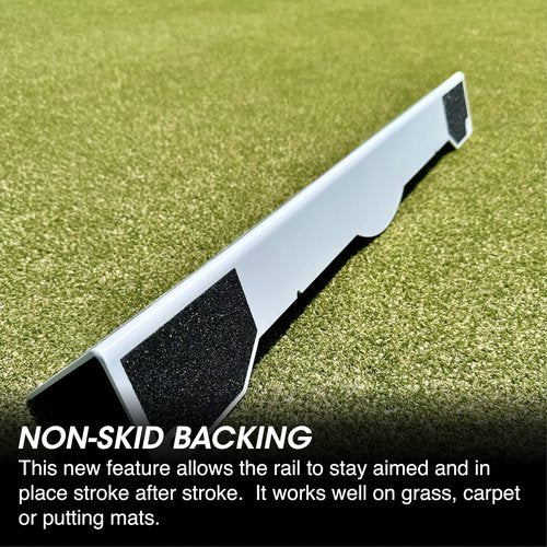 EyeLine Golf Quick Look Mirror and 70 Degree Edge Putting Rail – Compact Golf Training Aid for Putting Stroke with Slight Arc – Use on Indoor Greens or Outdoors (Edge Putting Rail)