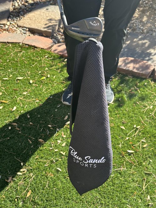 Premium magnetic golf towel with golf club brush | extra strong magnet golf towel with deep waffle technology | Golf club cleaner brush with water tank | ultimate golf club cleaning kit