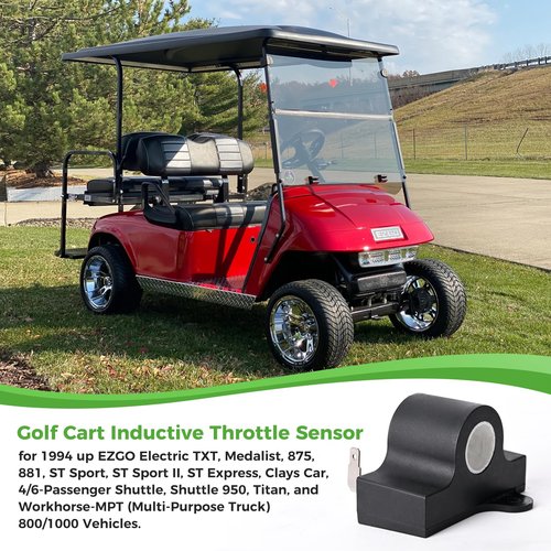10L0L Golf Cart Inductive Throttle Sensor for EZGO TXT/Medalist 1994-Up Electric Models - Replacement for OEM 25854G01 25854-G01 - Compatible with DCS/PDS Speed Controllers