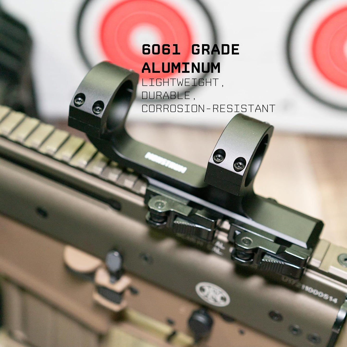 Monstrum Hypergrip Slim QD Scope Mount - Quick Detach Design for Easy Installation