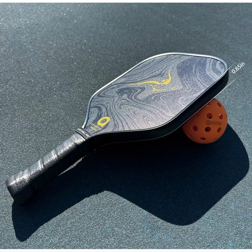A. Anbrose Gold Vein Pickleball Paddle | Extra Wide Paddle Shape | USAPA Approved | Carbon Fiber Face | Polypropylene Honeycomb Core | Lightweight | Fabric Paddle Cover.… (Carbon-Fiber, 16.5mm)