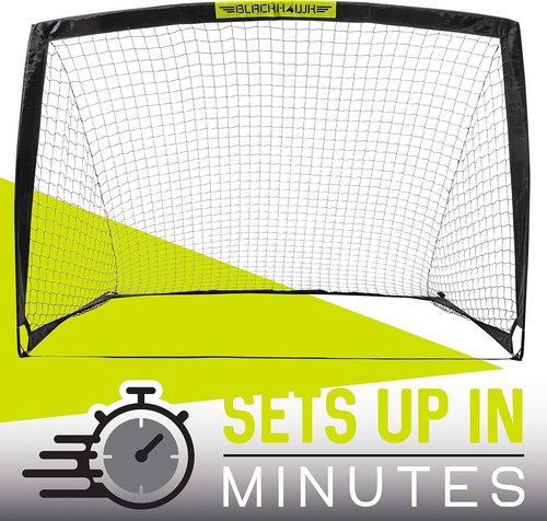Franklin Sports Blackhawk Soccer Goal - Portable Pop-Up Nets for Indoor & Outdoor Use - Youth & Adult Sizes Available