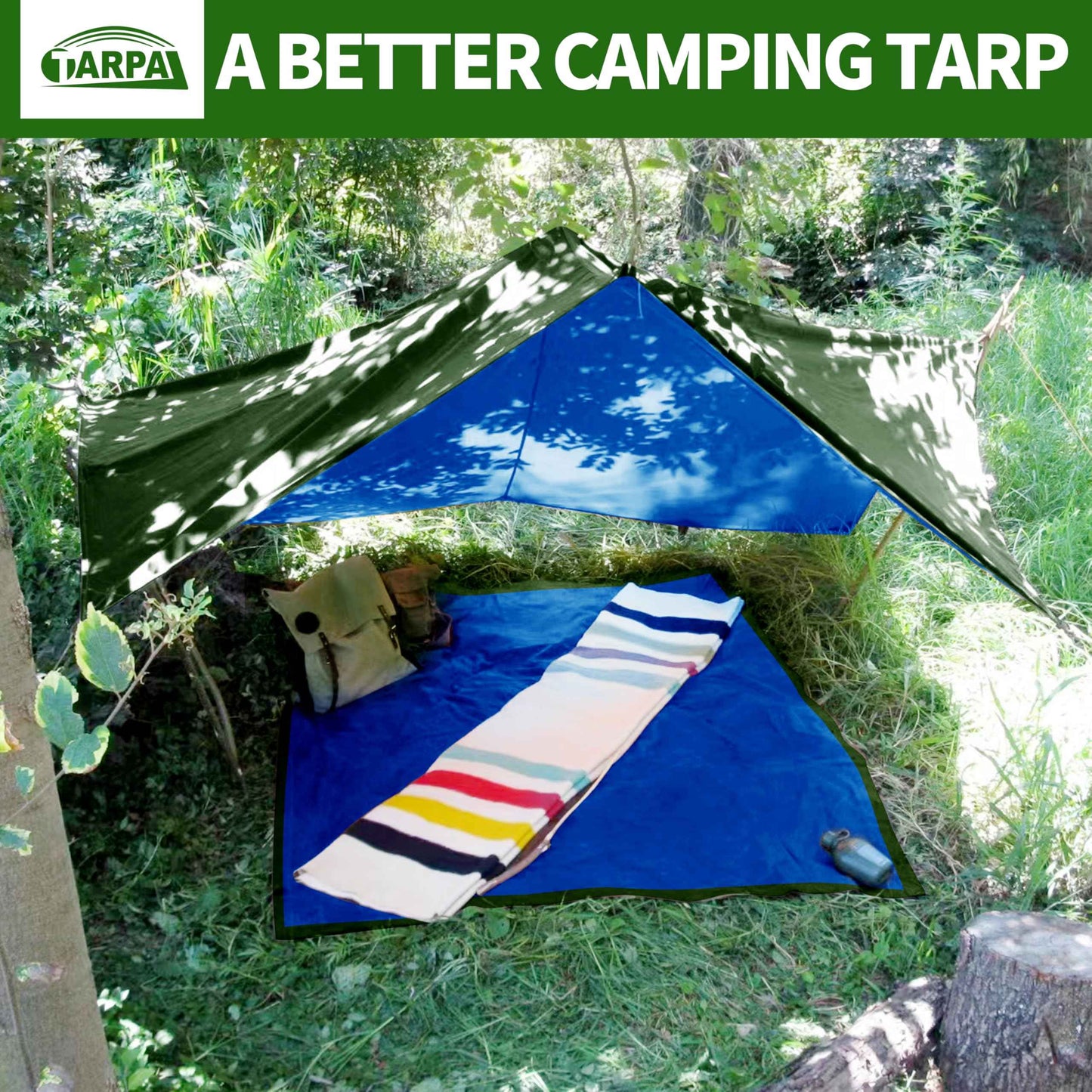 TARPAL 4x8FT Heavy Duty Waterproof Tarp 16mil Thick Tarps with Metal Grommets Every 17.7" UV Protection&Tear -Resistant Cover for Firewood,Roof,Pool,Car,RV&Outdoor Furniture（Green/Blue）
