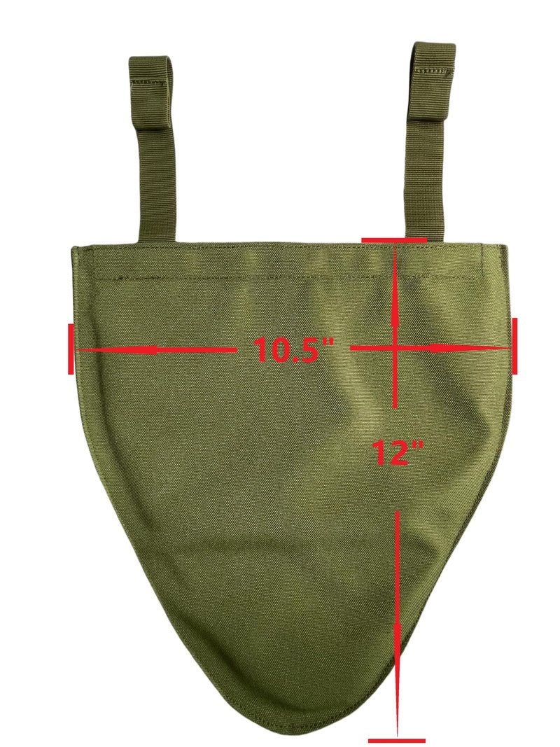 septacgears New Airsoft Paintball Molle Protector Detachable Groin Panel Pad W/Insert Soft EVA Dummy Plate 800D Nylon (OD)