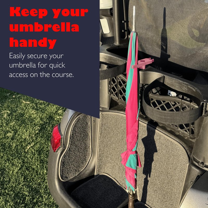 StixClip - Golf Cart Accessories - Ball Retriever Holder - Putter Clip - Training Aid Storage - Umbrella Organizer - Equipment Mount - Made in USA (Pack of 1)