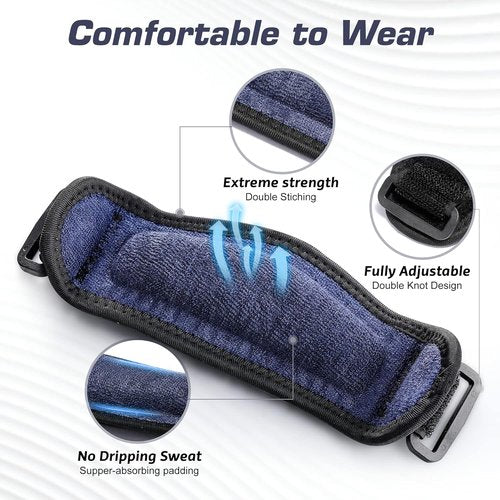 IPOW Knee Strap - Adjustable Patellar Tendon Support for Pain Relief | 2 Pack for Sports & Recovery
