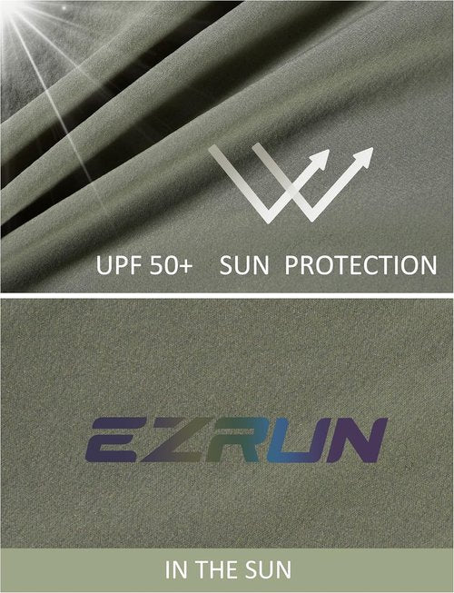 EZRUN Men's Tactical Cargo Shorts - Quick Dry Multi-Pocket Design for Hiking, Fishing & Travel