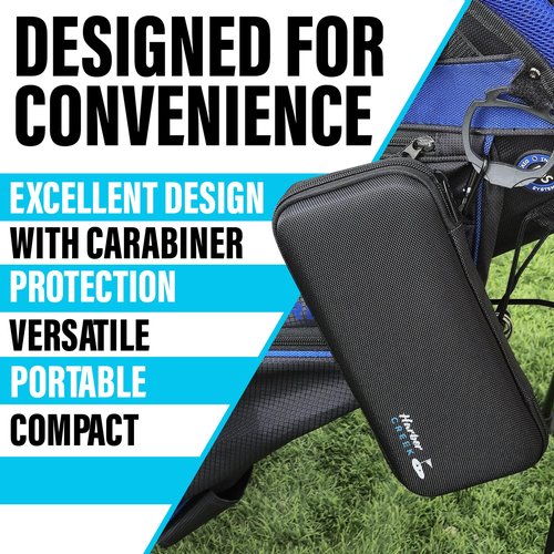 Harbor Creek Golf Glove Holder Case - Durable EVA Hard Shell Organizer with Glove Shaper, Weather-Resistant Design for Tees, Phone, Keys & Tools – Compact & Breathable