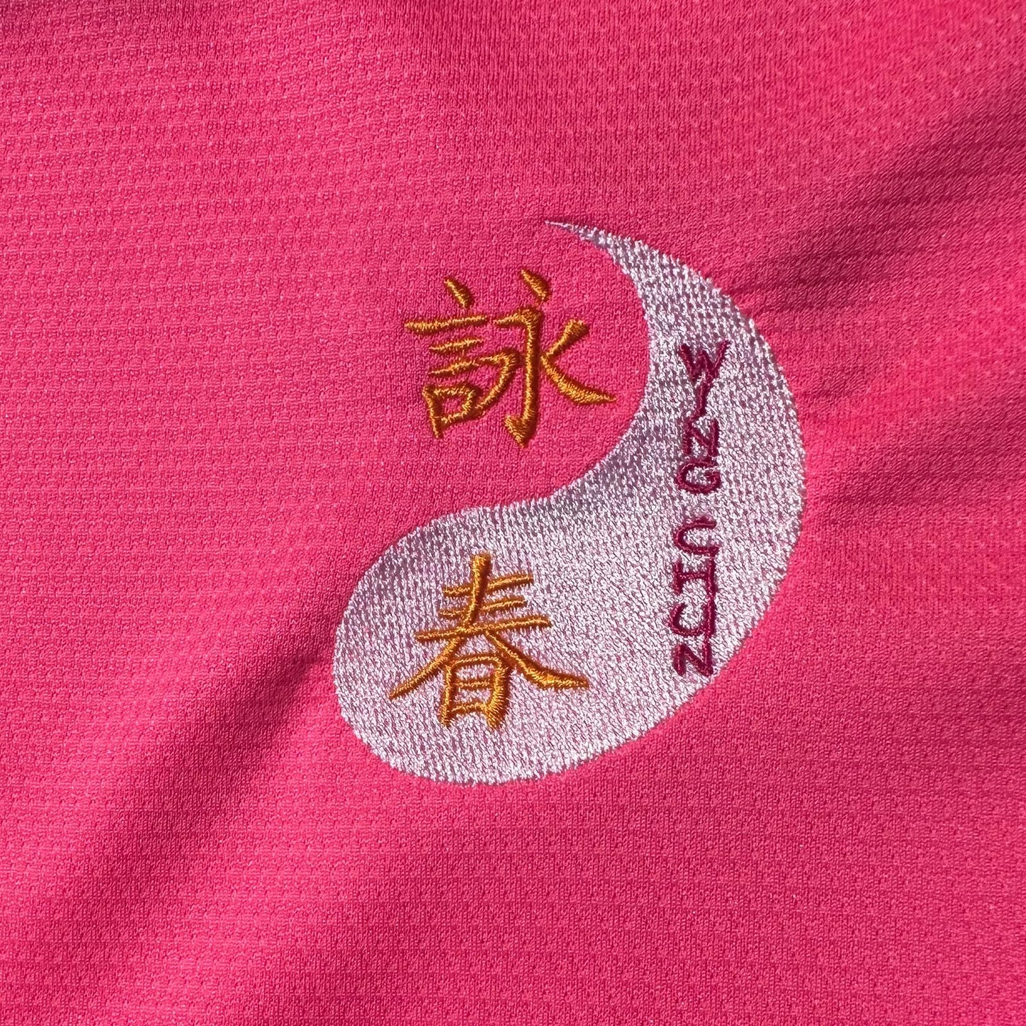 TAO MARTIAL Wing Chun T-Shirt Quick Dry Lightweight Breathable Sport Tshirt, ST222 (Pink, Size S)